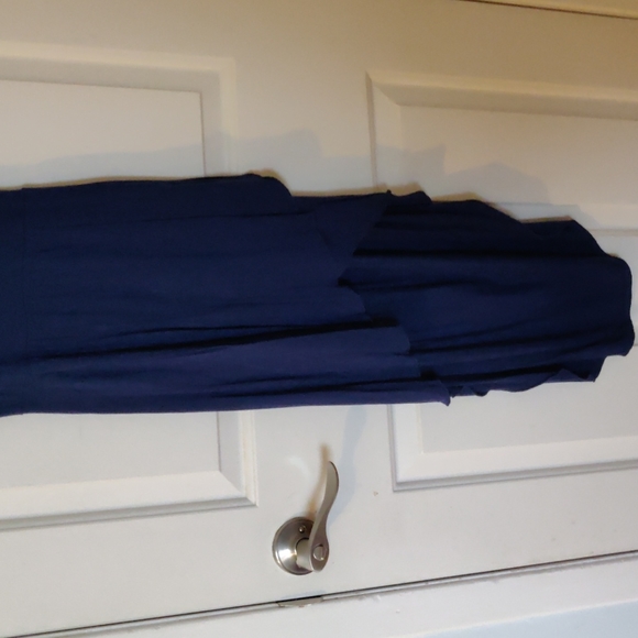 Blue Fishtail Backless Dress - Picture 2 of 3